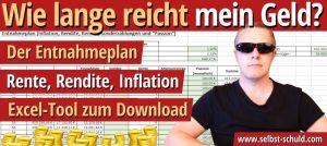 Read more about the article Wie lange reicht mein Geld? Der Entnahmeplan [Tool & Download]
